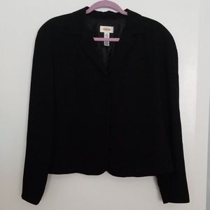 Talbots Ladies Black Blazer Size 12. Fully Lined.